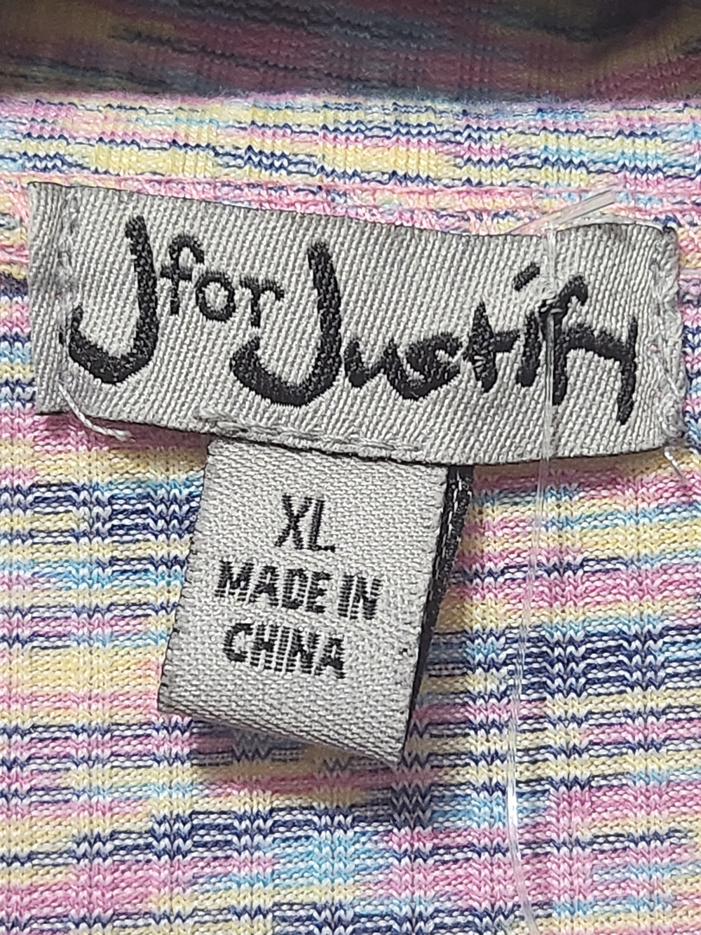 For Joseph Cutout Shirt Dress Y2K Space Dye Knit Multicolor NWT XL